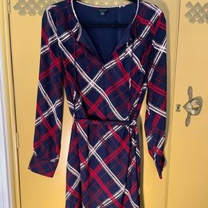 Ann Taylor Plaid Shirt Dress